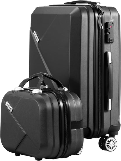 2-teiliges ABS-Hartschalenkoffer-Set mit TSA-Schloss & 360°-Drehrollen