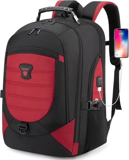 Wasserdichter Anti-Diebstahl Laptop- & Reiserucksack mit USB-Anschluss – 17,3"