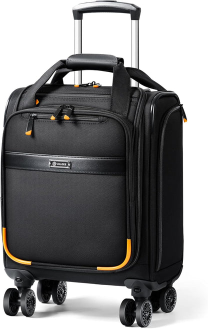 Fluggesellschaft-zugelassenes Unter-Sitz-Handgepäck mit Spinner-Rädern und Laptopfach