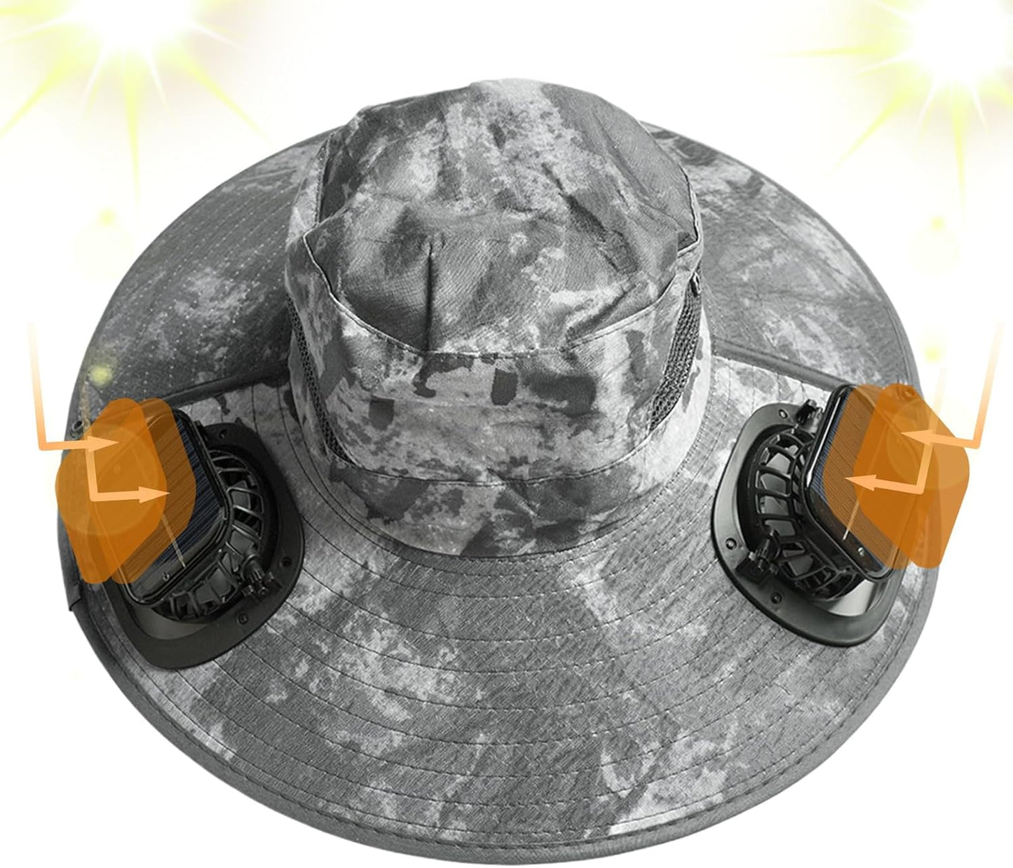 Solar-Fan-Kühlhut mit UV-Schutz – Solvoro