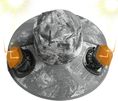 Solar-Fan-Kühlhut mit UV-Schutz – Solvoro