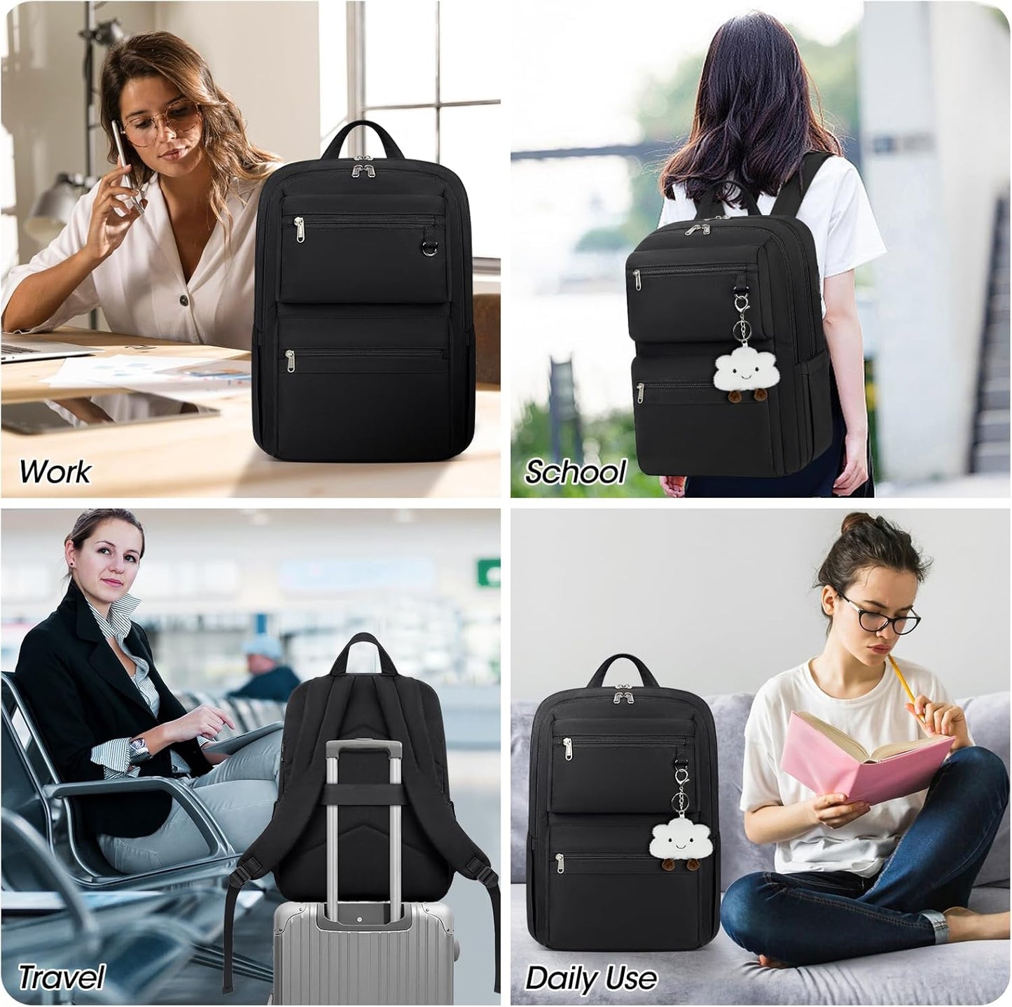 Leichter 39,6 cm Reise- und Schulrucksack