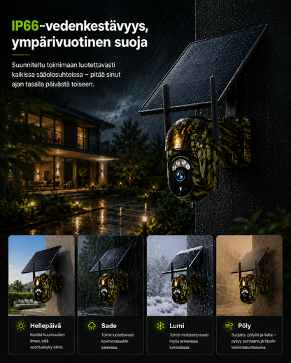 Solar-Powered Wireless Security Camera with 4G LTE or Wi-Fi, 2K, PTZ, Night Vision 7