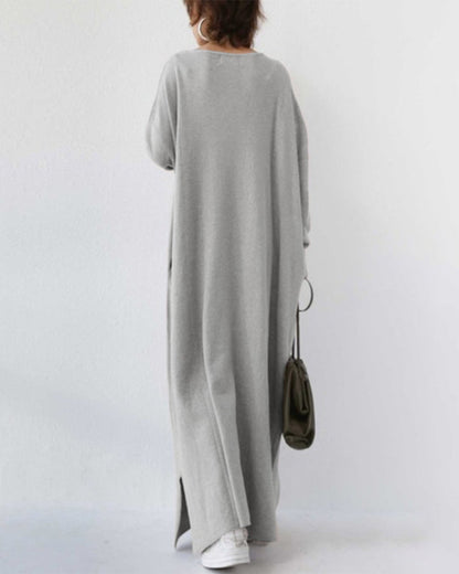 Sommerliches Maxikleid aus Baumwoll-Leinen-Mix – Sorella