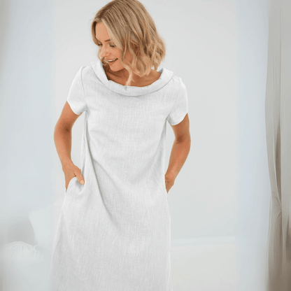 Damen-Leinen-Sommerkleid – Lotte