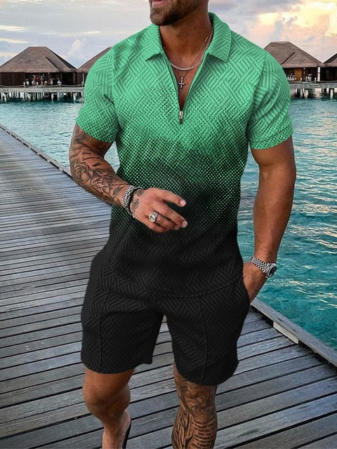 Zweiteiliges Herren-Sommer-Set mit T-Shirt und Shorts – Damon