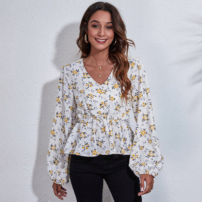 Luftige & Farbenfrohe Damenbluse mit Muster – Leona