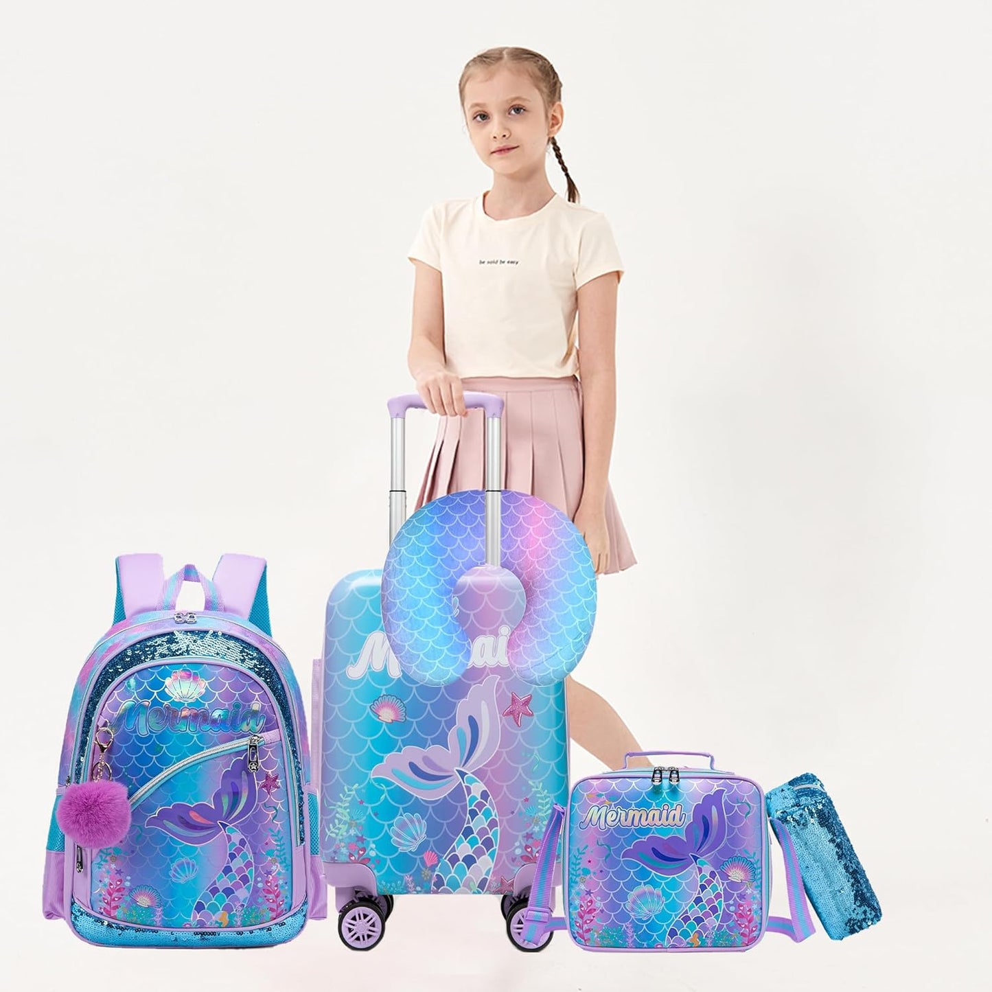 Kinder-Kabinengepäck-Set aus Hartschale mit Spinner-Rollen – Game Day