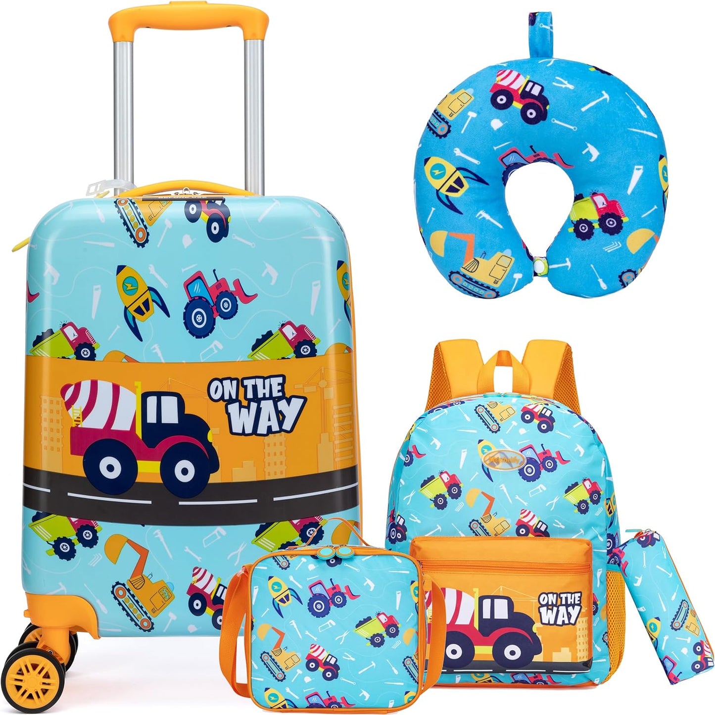 Kinder-Kabinengepäck-Set aus Hartschale mit Spinner-Rollen – Game Day