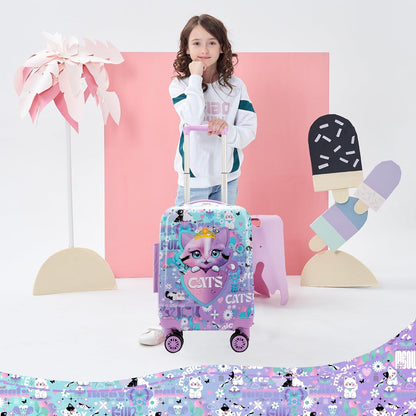 Kinder-Kabinengepäck-Set aus Hartschale mit Spinner-Rollen – Game Day