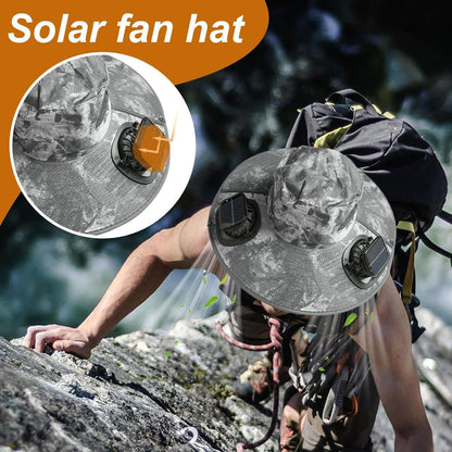 Solar-Fan-Kühlhut mit UV-Schutz – Solvoro