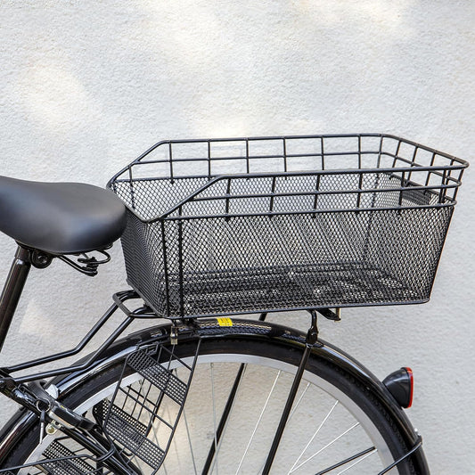 Großer hinterer Fahrradkorb mit Ladennetz & wasserdichtem Schutz – Orvian