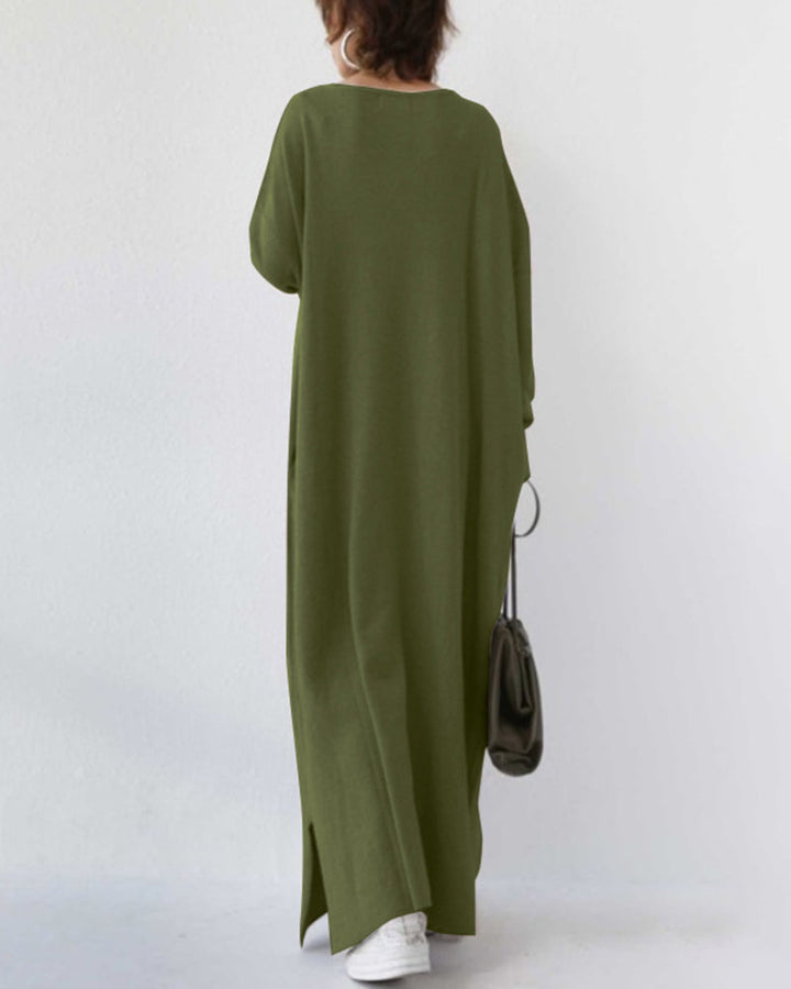 Sommerliches Maxikleid aus Baumwoll-Leinen-Mix – Sorella