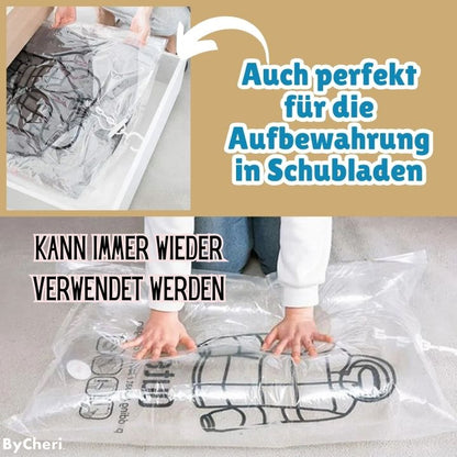 Hanging Vacuum Storage Bags for Closet Space Saving, 130 x 60 cm, Clear 8