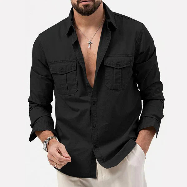 Stylische Herren Cargo Hemd - Tobias