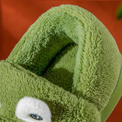 Winter-Dino Kuschelhausschuhe – Extra Weiche und Warme Hausschuhe für Kleinkinder