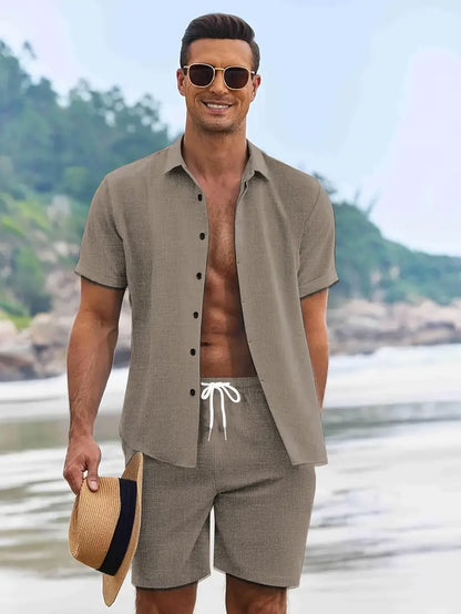Modisches Khaki-Sommeroutfit für Herren – Dario