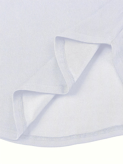 Herren-T-Shirt mit tiefem V-Ausschnitt und Struktur – Rafael
