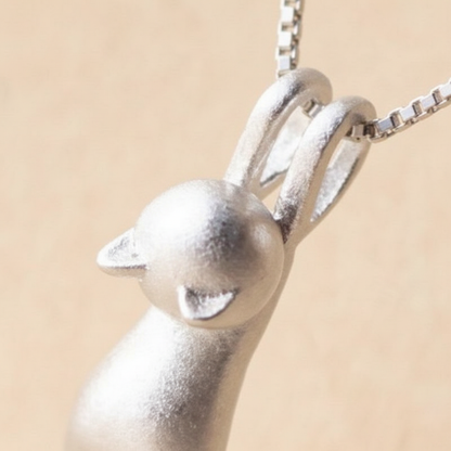 925 Sterling Silber Halskette - CatCharm 