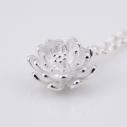 925er Silberkette - LotusNecklace 