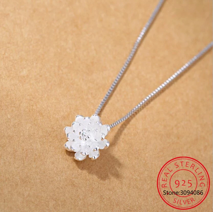 925er Silberkette - LotusNecklace 