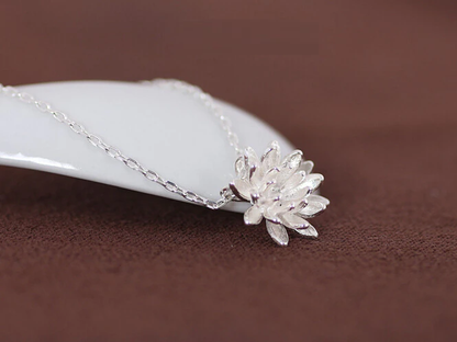 925er Silberkette - LotusNecklace 