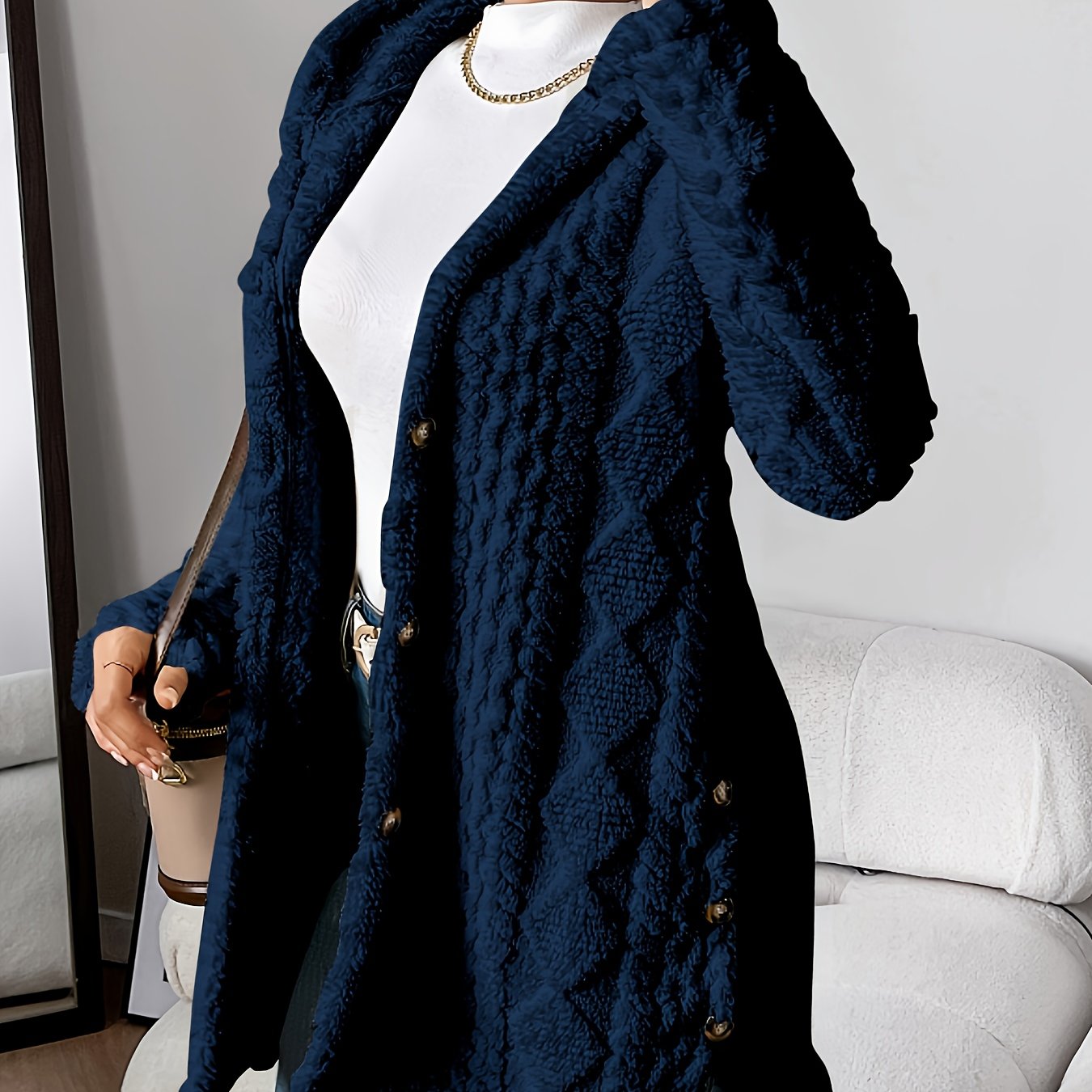 Weiches Langes Damenhoodie – Marit