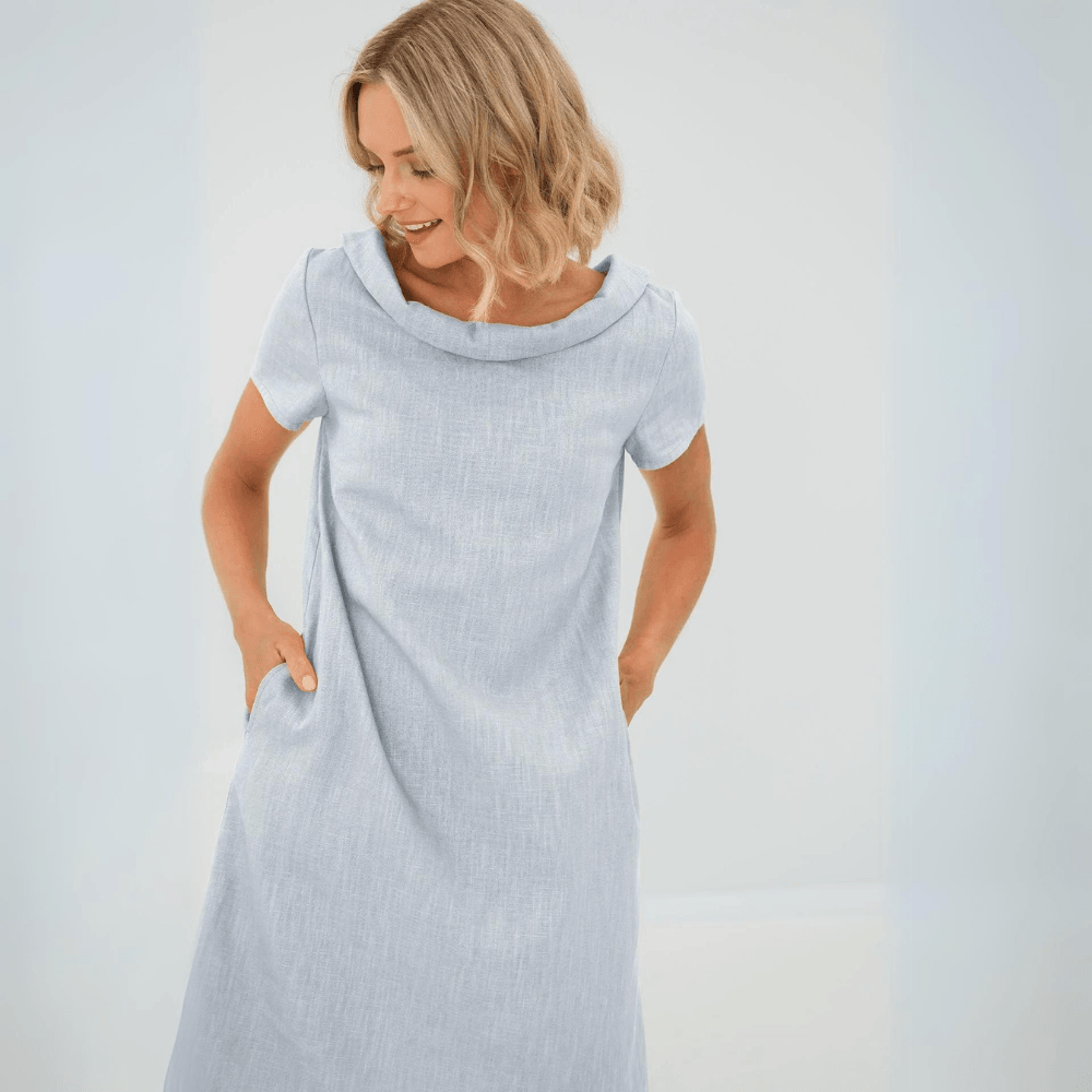 Damen-Leinen-Sommerkleid – Lotte