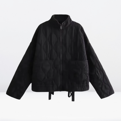 Damen Steppjacke mit Kordelzug & Reißverschluss – Lorena