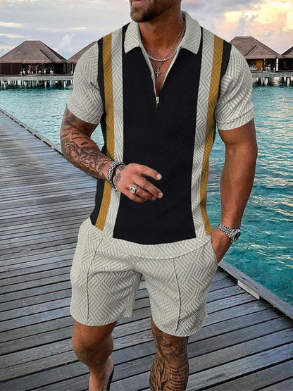Zweiteiliges Herren-Sommer-Set mit T-Shirt und Shorts – Damon
