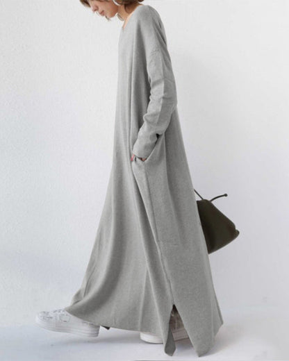 Sommerliches Maxikleid aus Baumwoll-Leinen-Mix – Sorella