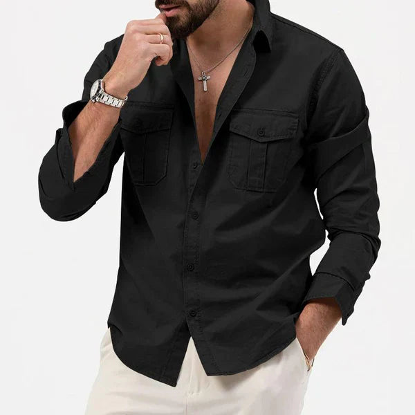 Stylische Herren Cargo Hemd - Tobias