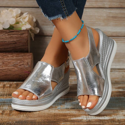 Stilvolle orthopädische Damensandalen mit Fransen – Tilda