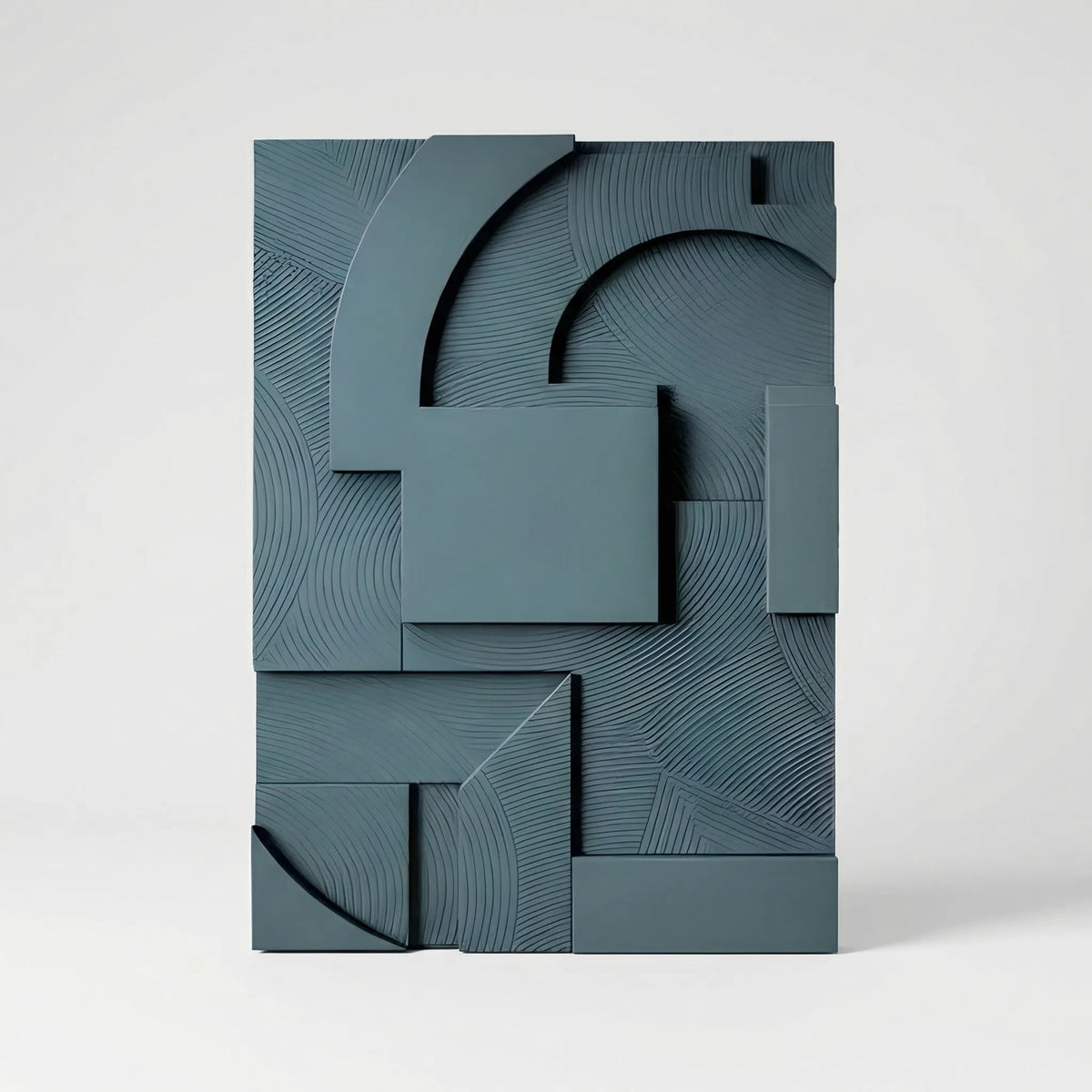 Abstract Wanddecor Met 3D-Lijneffect - Spatialbloom
