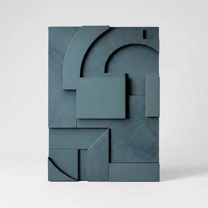 Abstract Wanddecor Met 3D-Lijneffect - Spatialbloom