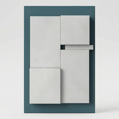 Abstract Wanddecor Met 3D-Lijneffect - Spatialbloom