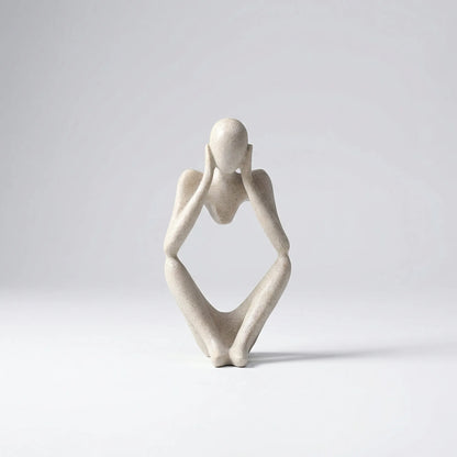 Abstracte Figuursculptuur In Minimalistische Stijl - Thinkora