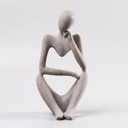 Abstracte Figuursculptuur In Minimalistische Stijl - Thinkora