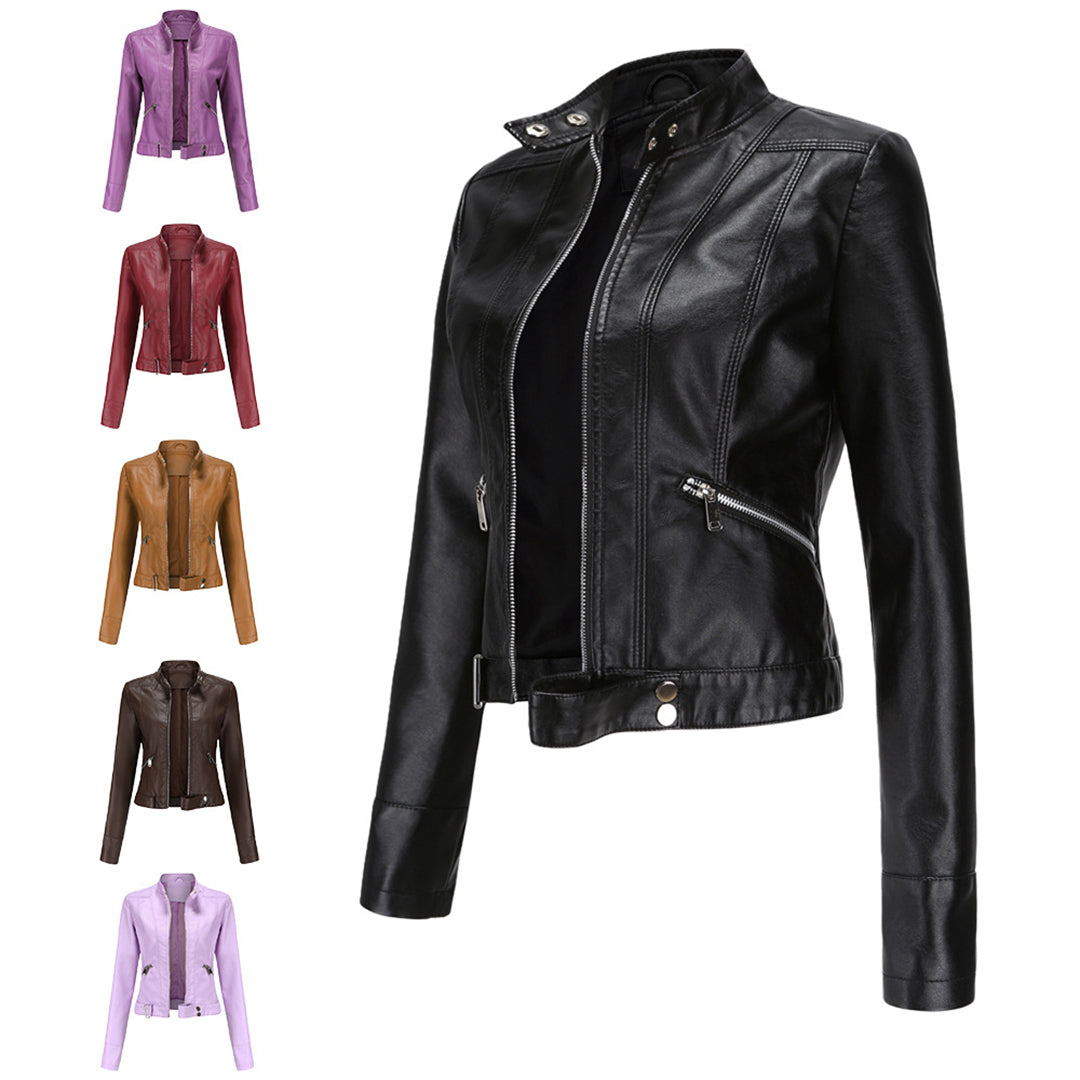 Stilvolle Damen Lederjacke in klassischem Design – Marlene