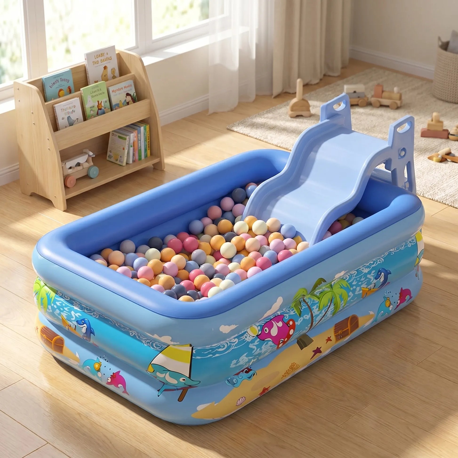 Aufblasbarer Pool Mit Drei Ringen - Frolika