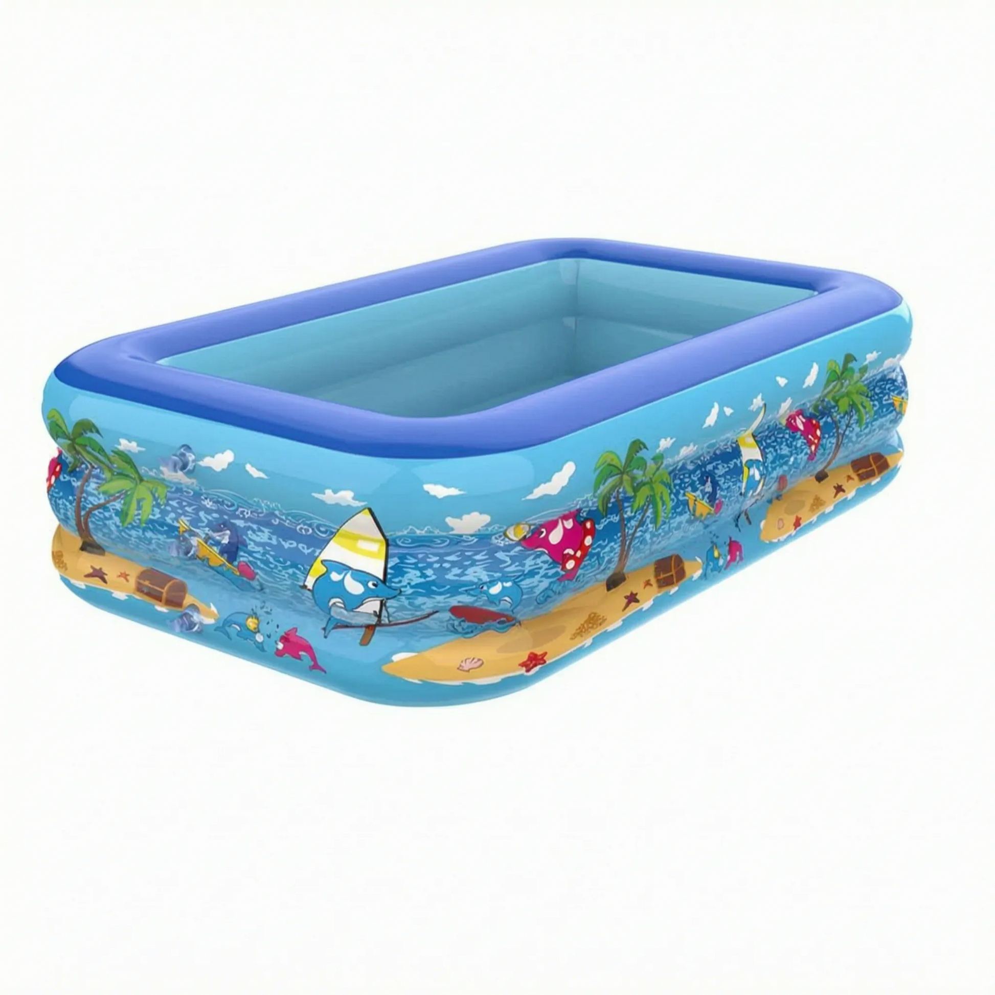 Aufblasbarer Pool Mit Drei Ringen - Frolika