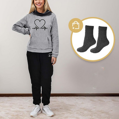 BEQUEMER ZWEITEILIGER DAMEN TRAININGSANZUG - WARMFLEX™