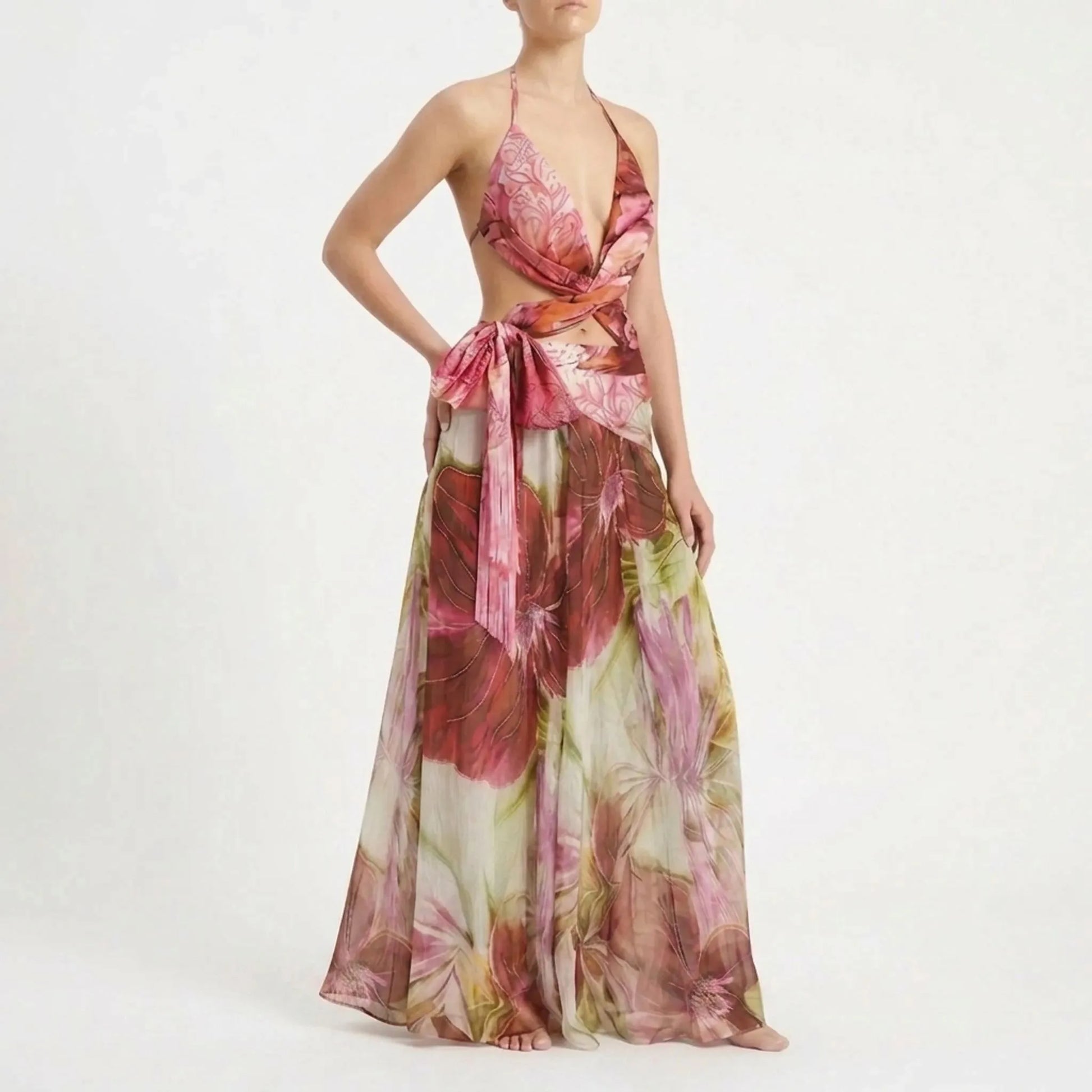 Badeanzug Mit Cut-Outs Und Rock - Sirenia