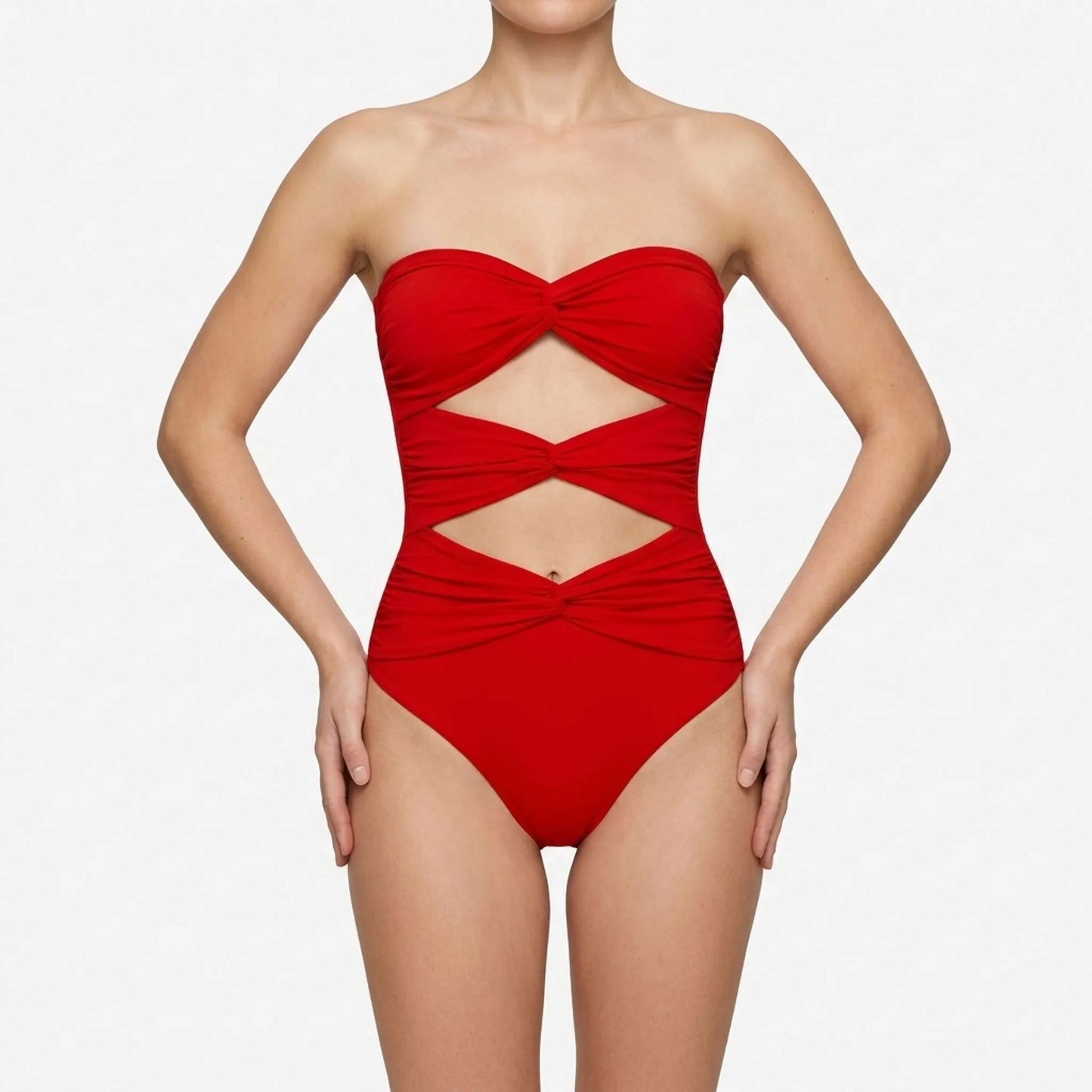 Badeanzug Mit Cut-Outs Und Rock - Sirenia