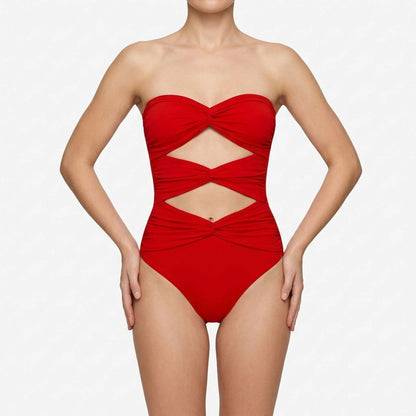 Badeanzug Mit Cut-Outs Und Rock - Sirenia