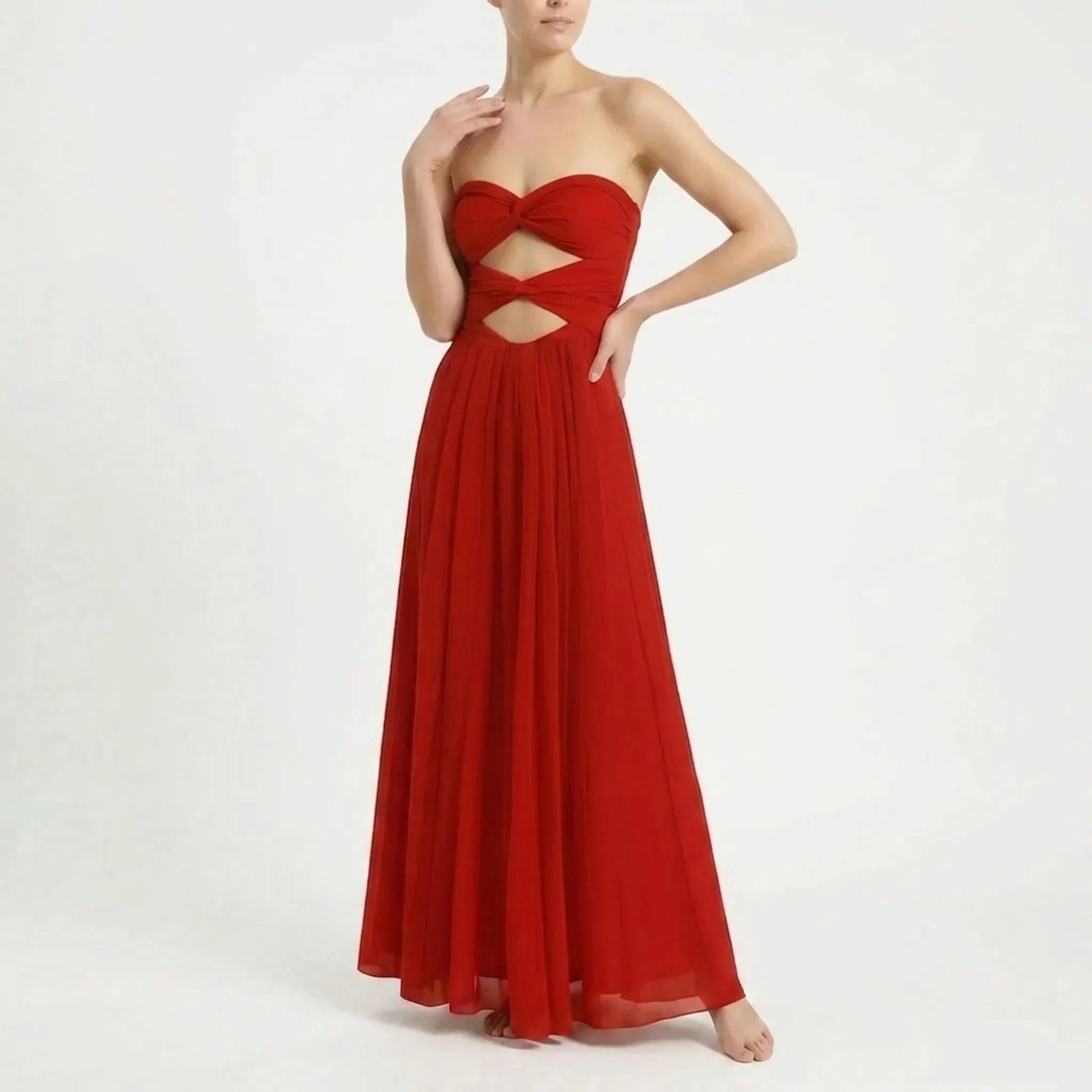 Badeanzug Mit Cut-Outs Und Rock - Sirenia