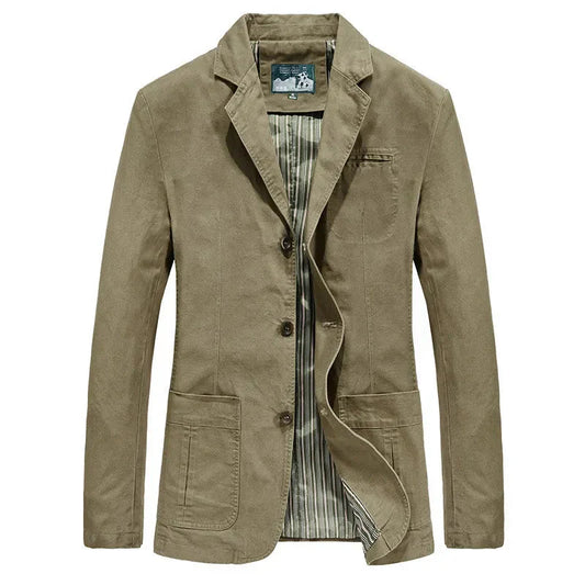 Herren-Sommermantel im Vintage- und Militärstil – Viktor