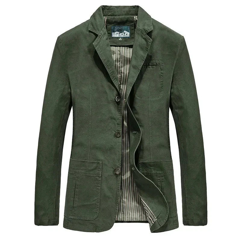 Herren-Sommermantel im Vintage- und Militärstil – Viktor