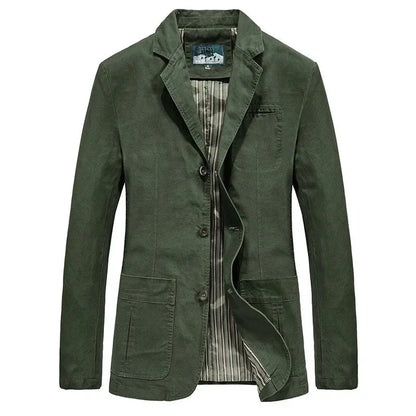Herren-Sommermantel im Vintage- und Militärstil – Viktor