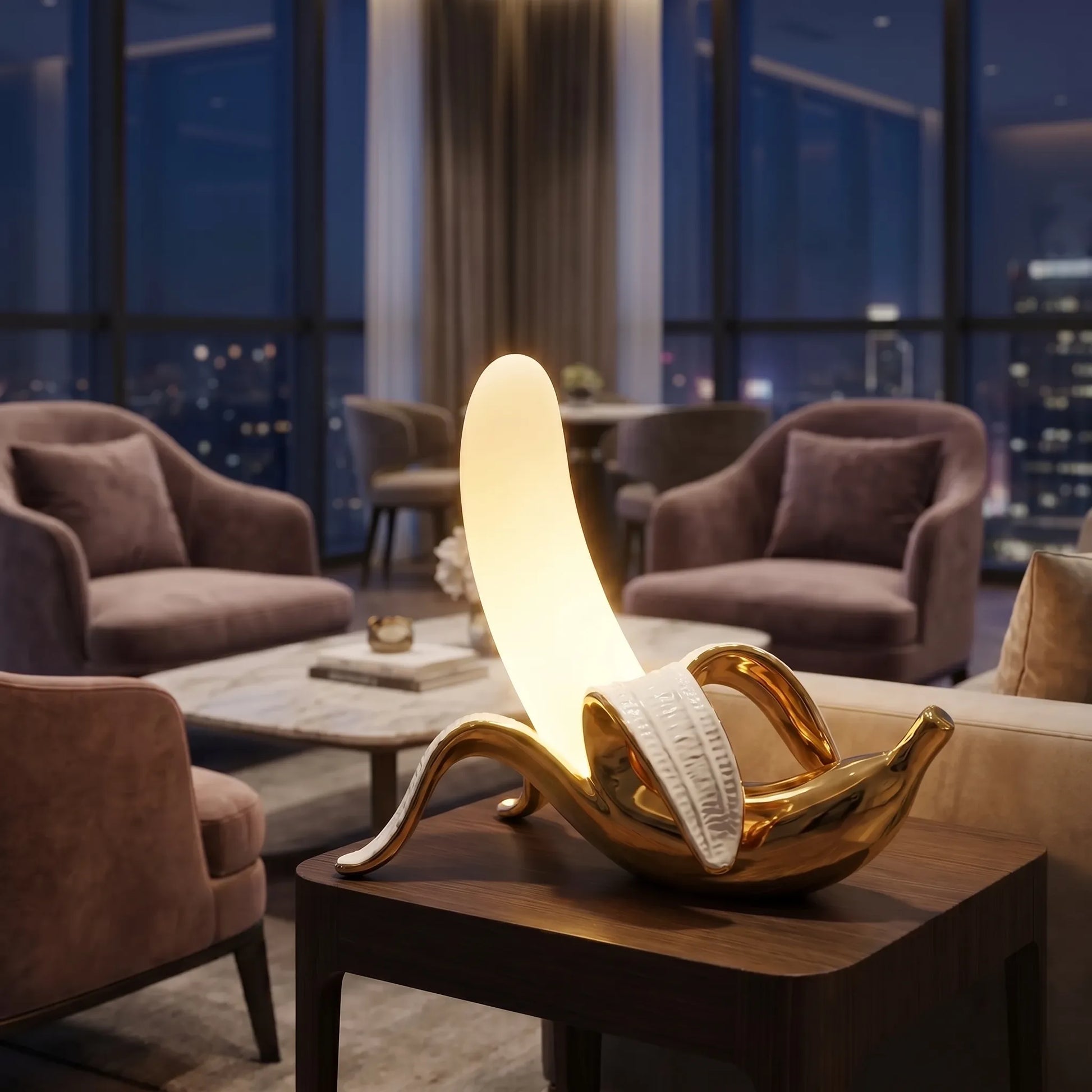 Banana Shaped Table Lamp -  Luxpeel